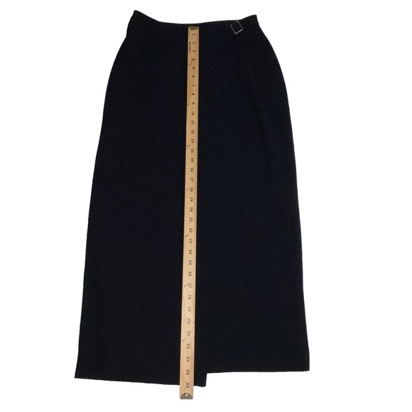 Liz Claiborne Long Black Modest Lined Skirt - Women’s 6 - Picture 4 of 8